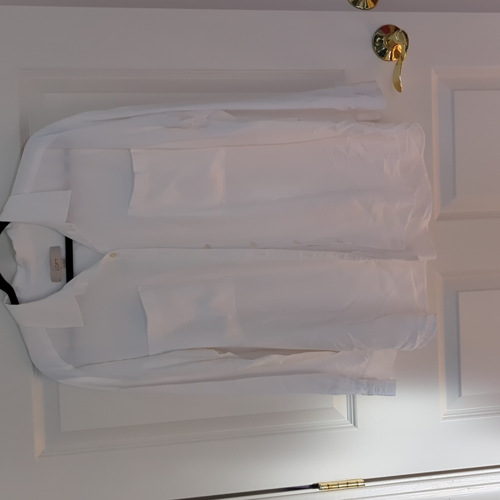 Long sleeve white blouse - never worn